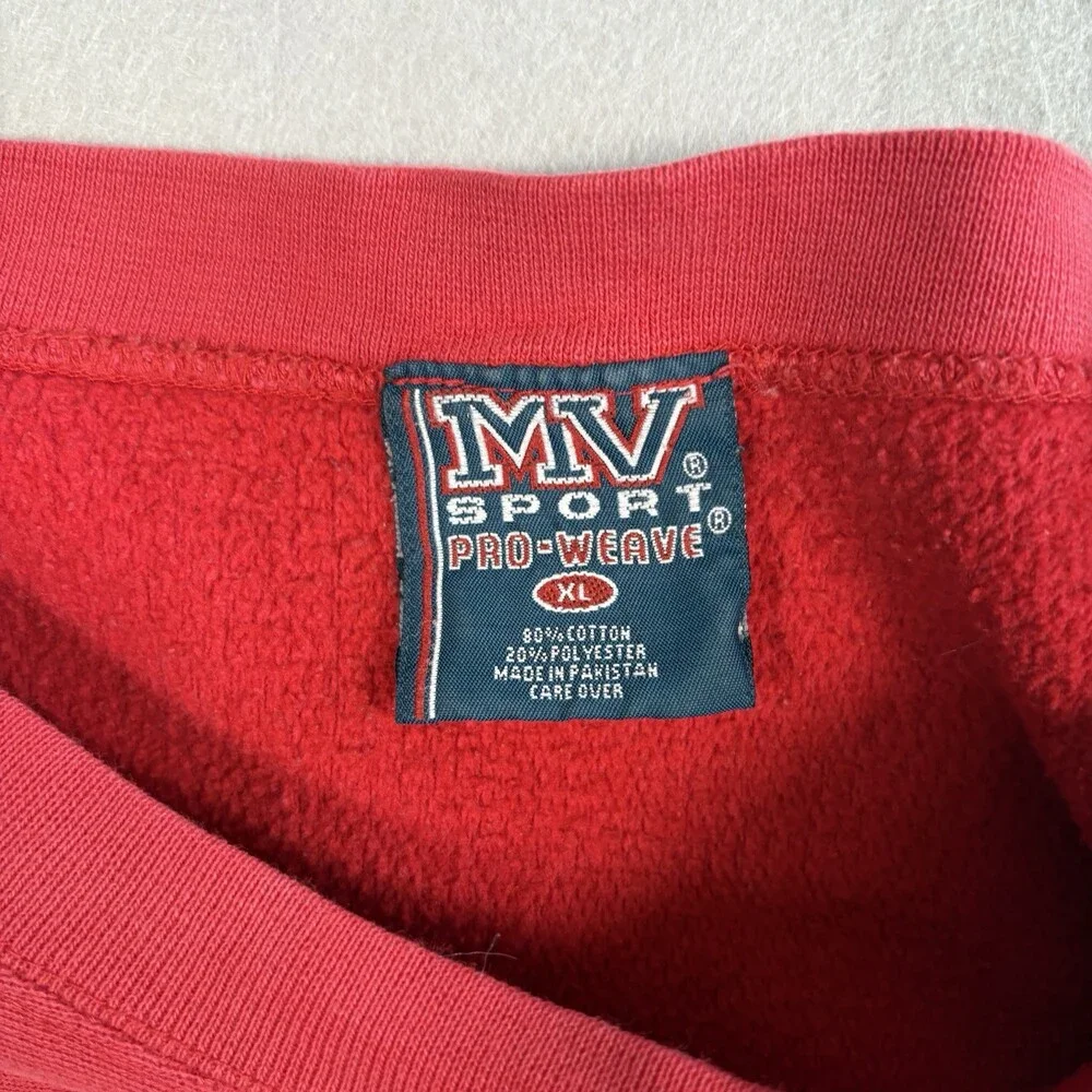 Vintage MV Sport Pro-Weave Red Smokies Baseball MLB 2003 Sweater Size XL